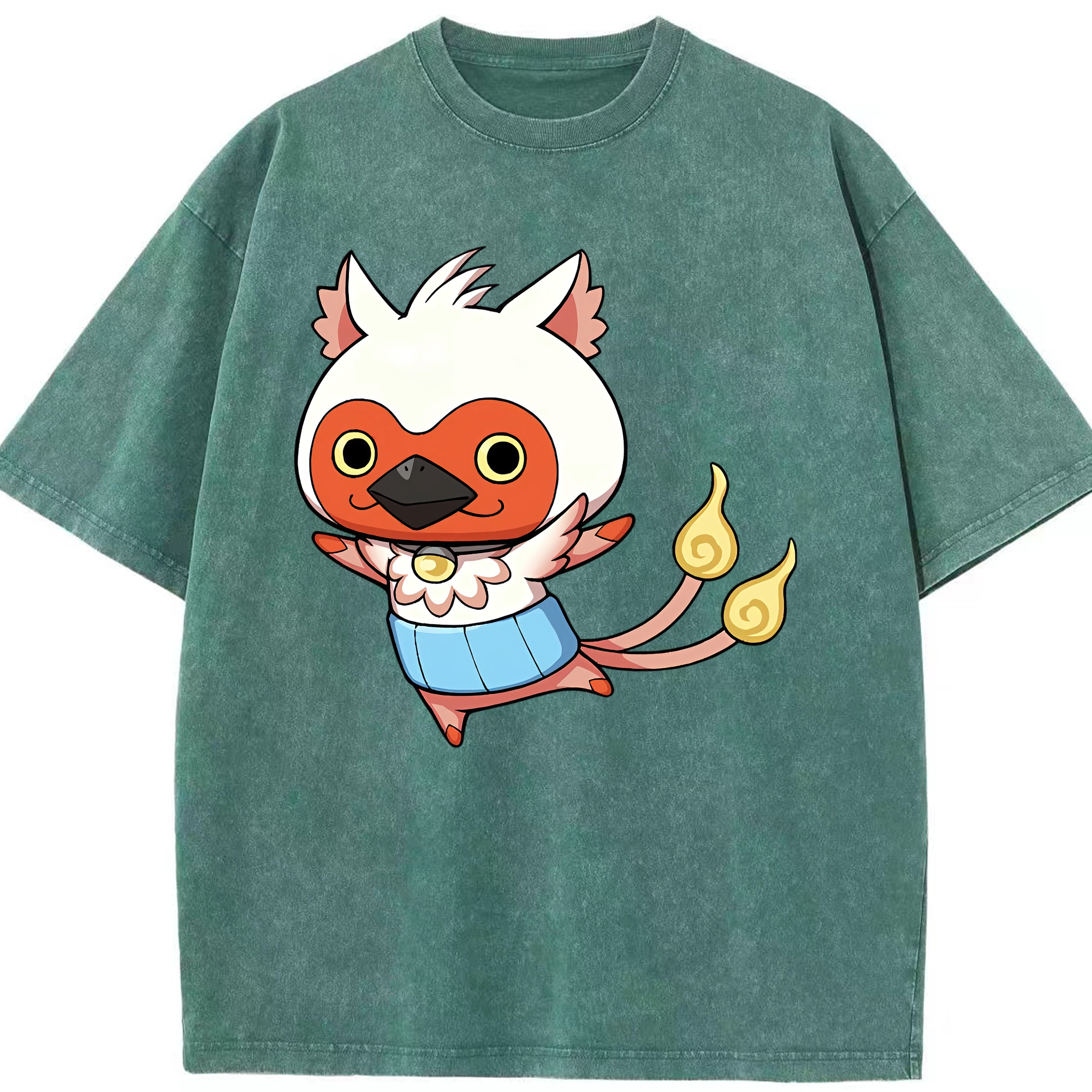 （画像用） 妖怪ウォッチ Yo-kai Watch 綿100% ヴィンテージ風 半袖Tシャツ（フロントプリント）